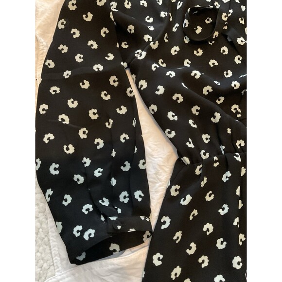 LOFT, Women’s, Dress, Long Sleeve, Elastic Waist, Black & Mint Green, Size: 6 - Picture 8 of 16